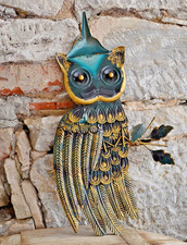 Eule Wandhänger Gartenfigur