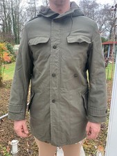 Original Bundeswehrparka mit Hoheitsabzeichen, ausknöpfbares Teddyfutter