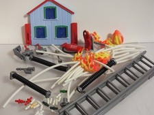 Playmobil Feuerwehr Pumpe Anschluss Feuerlöscher Verteiler Kupplungen 4820 5169