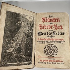 Antique book 1734 sick - antique,
