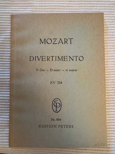 Mozart divertimento dur - mozart,