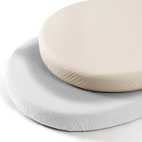 2er set musselin - set, musselin-baumwolle