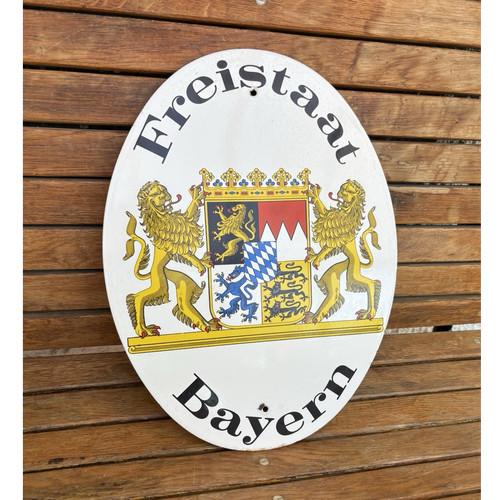 Emailleschild freistaat bayern - freistaat,