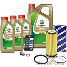 BOSCH ÖLFILTER+8L CASTROL EDGE 5W-30 M FÜR BMW 5-ER F10 F11 525d - 535d
