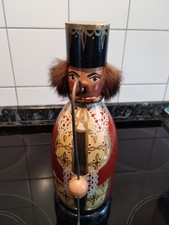 Erzgebirge Aue Volkskunst Räuchermann DDR, 28cm 