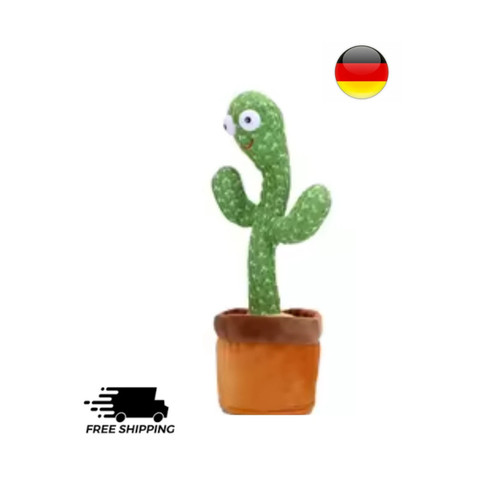 Talking toy dancing cactus