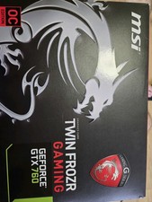 MSI TWIN FROZR GEFORCE GTX 760 GAMING OC 2GB GDDR5 PCI-E 2xDVI HDMI DP #GK12210
