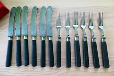 Vintage Alt Retro Kellerfund 12 Teiliges BMF Qualitäts - Besteck  Stahl Set