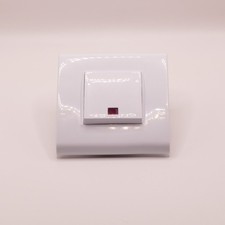 Ausschalter Lichtschalter beleuchtet polarweiß inkl. Rahmen Unterputzmontage