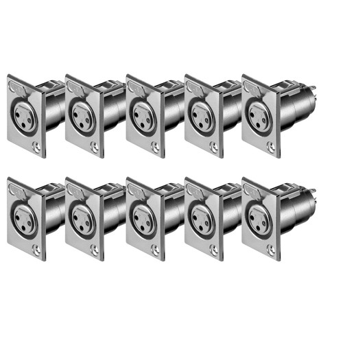10x pin xlr einbau - 3,