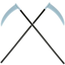 2 x SENSE f. Sensenmann Kostüm Verkleidung Halloween Karneval Fasching Tod