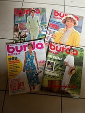 4 BURDA-Hefte zum Nähen, Sommer,  Westen, Fasching, mit Schnittmuster
