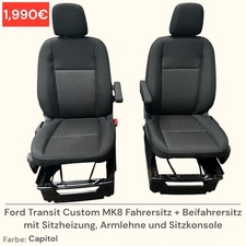Ford Transit Custom MK8 Fahrersitz + Beifahrersitz Sitz Sitzheizung Capitol