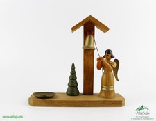 DDR Kerzenhalter Engel braun