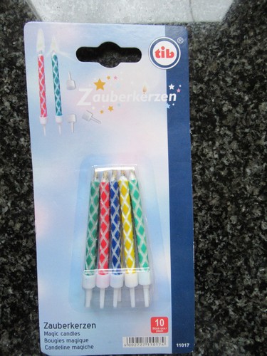 1x10 stück geburtstagskerzen - stück,