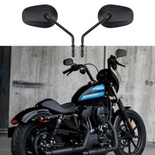 2x Schwarz Motorrad Spiegel