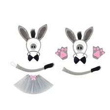 Esel Kostüm Zubehör Set Tier