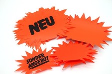 20 Aktionssterne - Preisschilder - PVC-Sterne