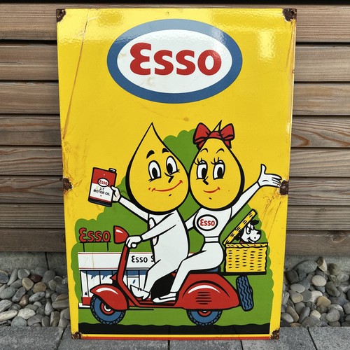 Esso emailschild 60x40cm herr - esso,