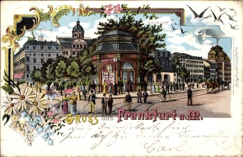 Litho frankfurt main café - frankfurt,