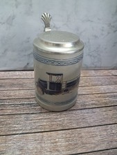 MAN Bierkrug 0,5 L Zinndeckel, Goebel, Merkelbach, Salzglasur MAN 1923