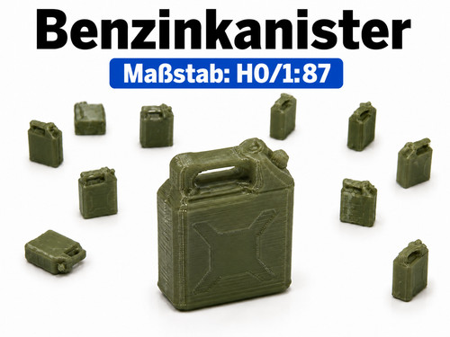 15x benzinkanister - 1:87,