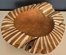 große wunderschöne HOLZSCHALE massiv DEKO Natur HOLZ Schale TISCHDEKO 4,1 kg