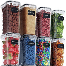 Chef's Path 8 Stück 2L Kunststoff-Frischhaltedosen mit Deckel NEU R2812