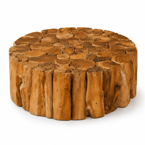 Massivholz teak couchtisch - teak,