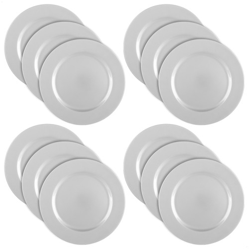 12x glänzende platzteller - platzteller,