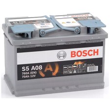 Autobatterie Bosch S5A08 Start-Stop 12V 70Ah 760A AGM Starterbatterie 0092S5A080