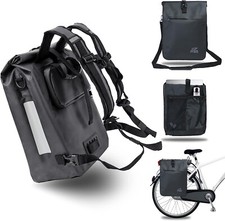 Addana 3-in-1 Fahrradtasche Gepäckträger (18 L) - Rucksack & Tasche, wasserfest