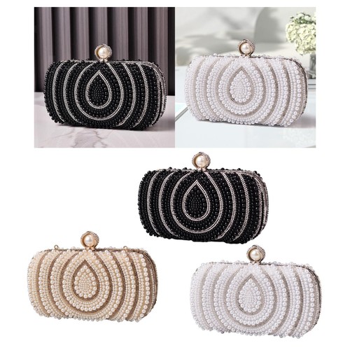 Perlenhandtasche elegante - perlenhandtasche,,