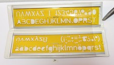 rOtring 5716 Schriftschablone 16,0 mm, Normschrift, 2er-Set