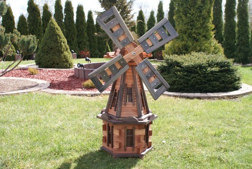 Große holzwindmühle für den - für,