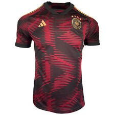 Adidas Deutschland DFB Away Trikot Fussball WM 2022 Gr.M Schwarz Rot