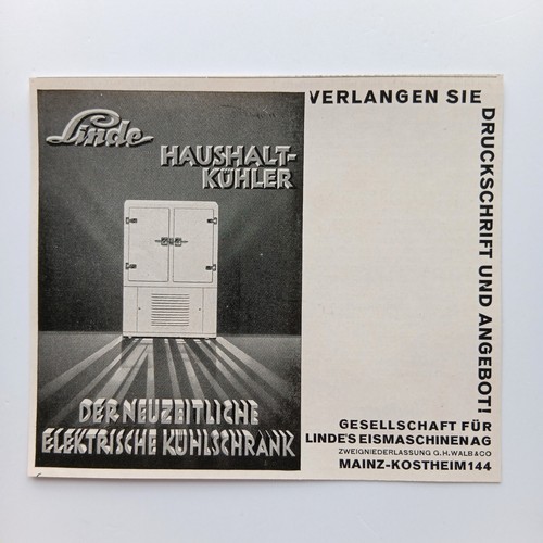1930 linde werbeanzeige - 1930,