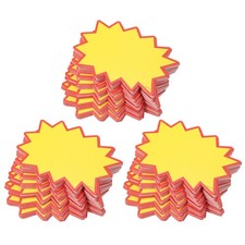 Blanko-Verkaufsschilder mit Stern-Design, 100 x 130mm Preisauszeichnung, 300stk