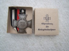 Ehrenkreuz für Kriegsteilnehmer 1914–1918 im Etui – Original, Hersteller C.P.