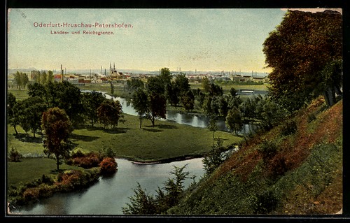 Oderfurt panoramablick mit - oderfurt,,