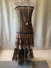 Extravagantes, langes Seidenkleid, EG, schulterfrei, Aus ibiza NP298€.