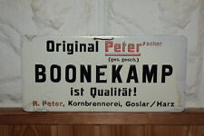 Original Altes Pappschild Boonekamp,R.Peter Kornbrennerei Goslar/Harz,Reklame
