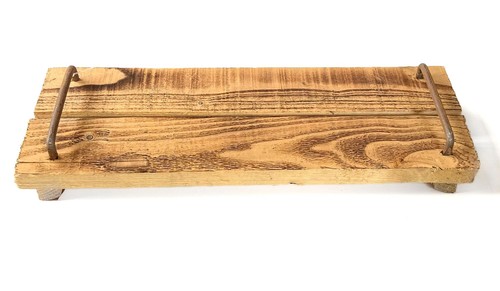 Inna glas holz deko tablett - holz,