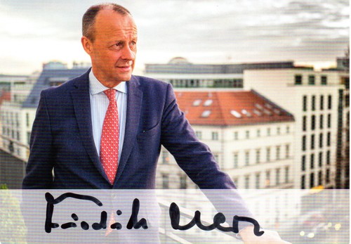 Friedrich merz autogramm - friedrich,