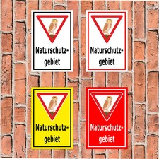 Schild Naturschutzgebiet - in