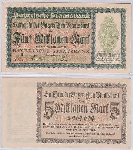 Millionen mark banknote - 5,