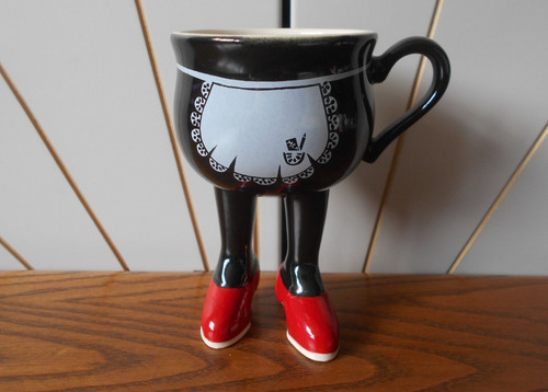 French maid figur - figur, tasse