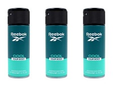 Reebok Cool Your Body Deodorant Bodyspray Deospray , 3x150ml EAN8436581946154