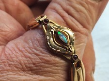 Antikes Jugendstil- Armband vergoldet m.Stein Opal??