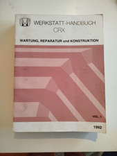 Werkstatt Handbuch Vol. 1 HONDA CRX Del Sol